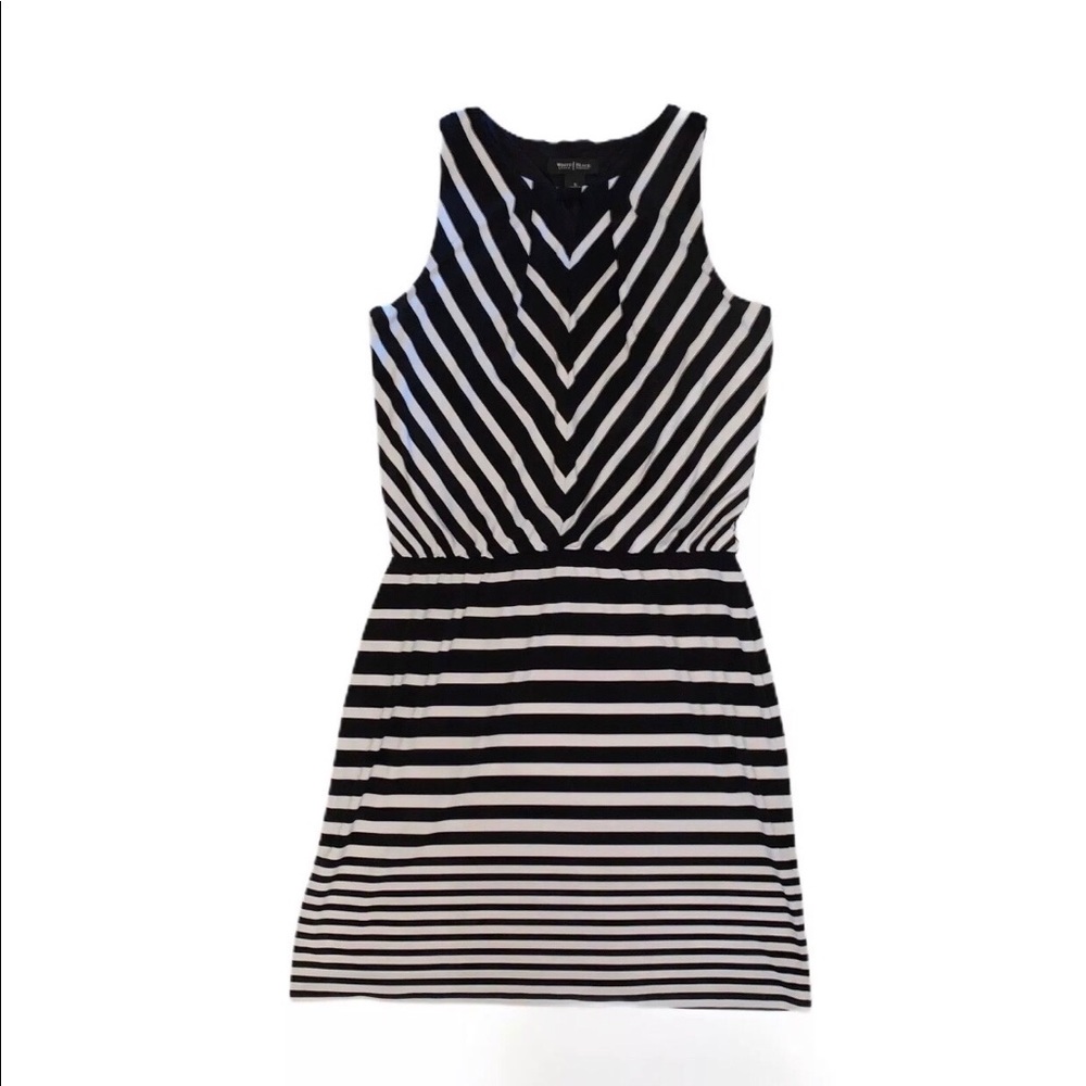 White House Black Market Jersey Knit Striped Dress